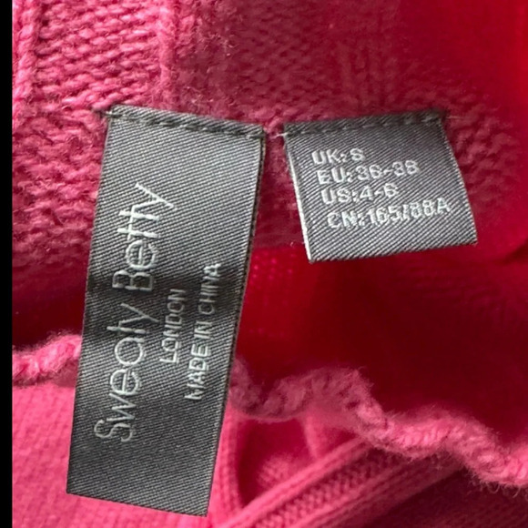 Sweaty Betty pink Mountain sweater wool yak turtleneck longer small - Picture 3 of 7